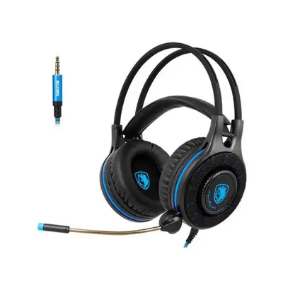 ADES SA936 Gaming Headset Over Ear Gaming Headphones with Mic LED Light for Xbox one PS4 PC Laptop Mac